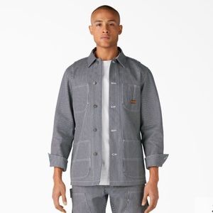 NWT Dickies 1922 Hickory Striped Chore Coat, Hickory Stripe